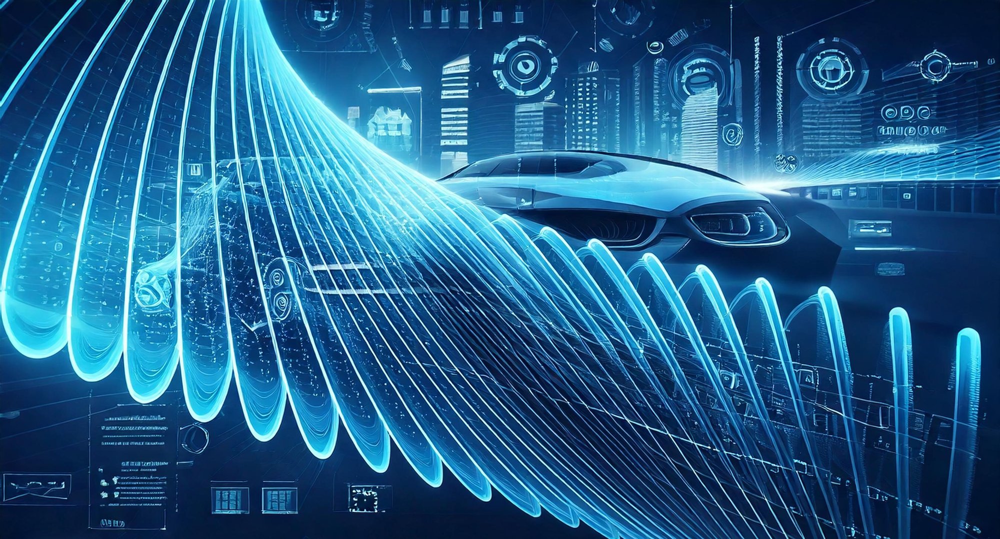 Firefly automotive sector, futuristic and linked to data and analytics 21332-1